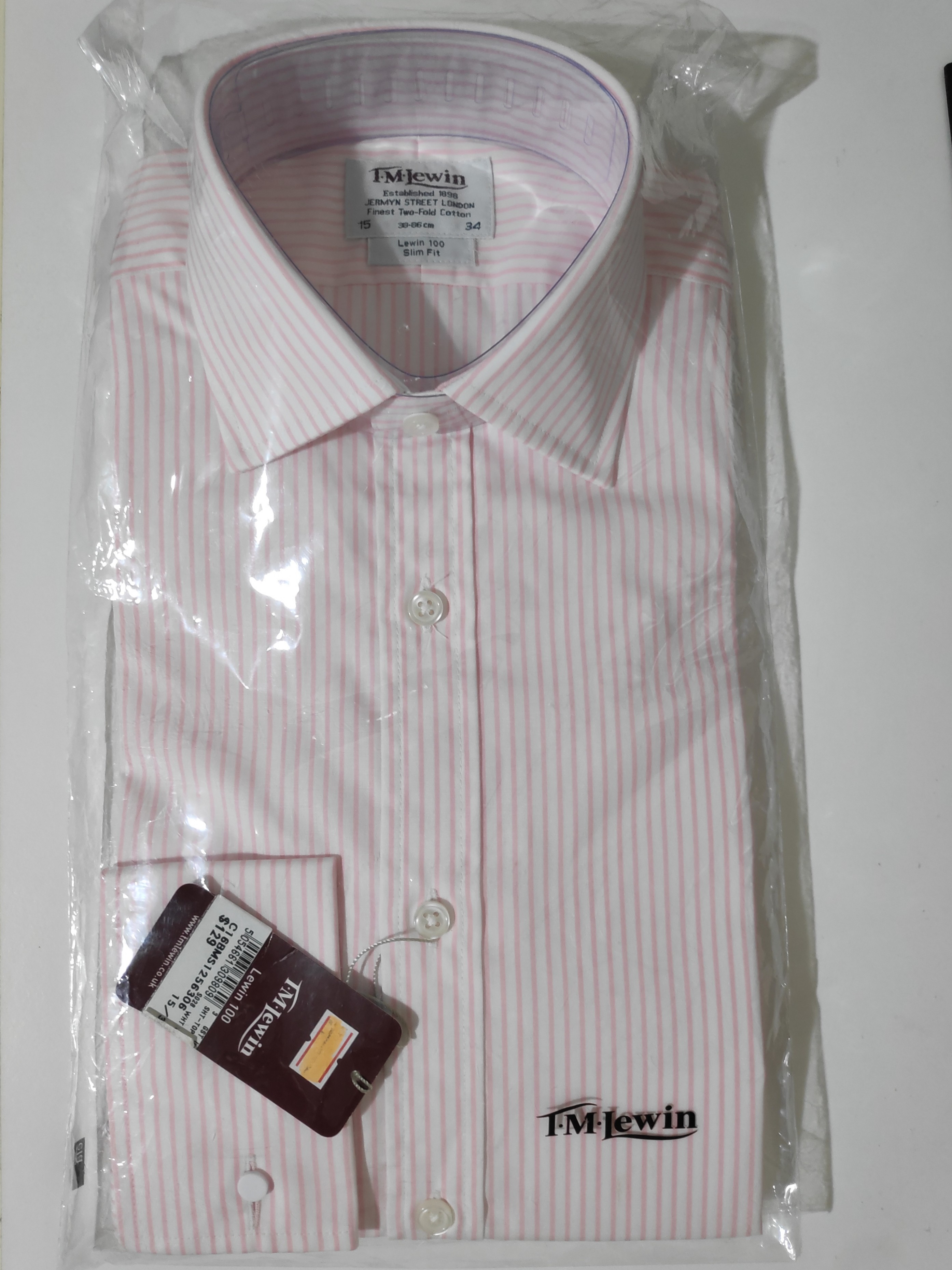 BN TM Lewin Formal French Cuff Slim Fit 