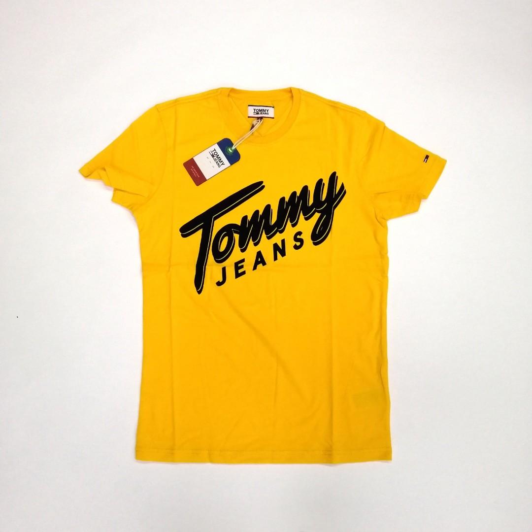 mustard tommy hilfiger t shirt