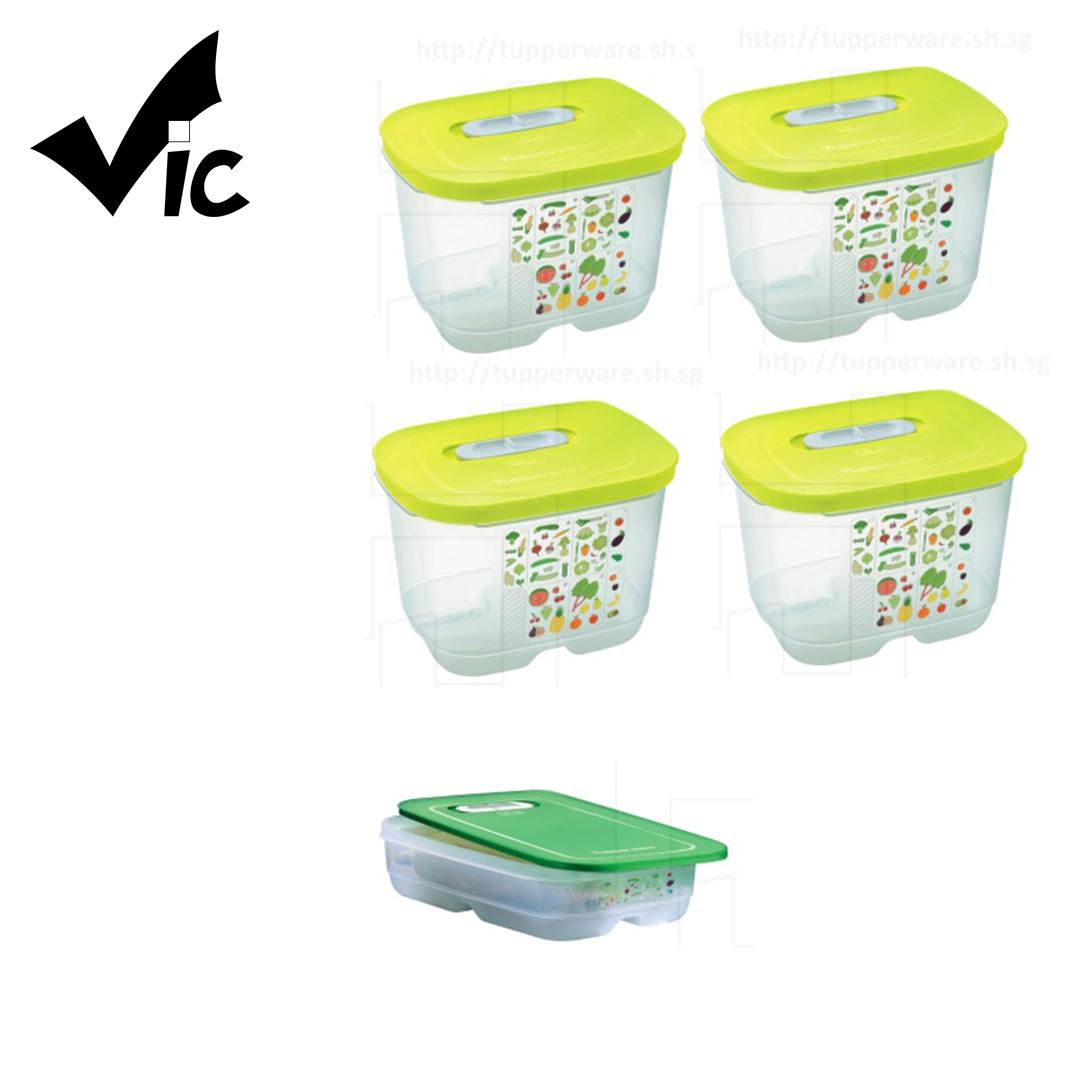 Tupperware Ventsmart Bundle Set 4 X Small High 1 X Medium Low Furniture Others On Carousell