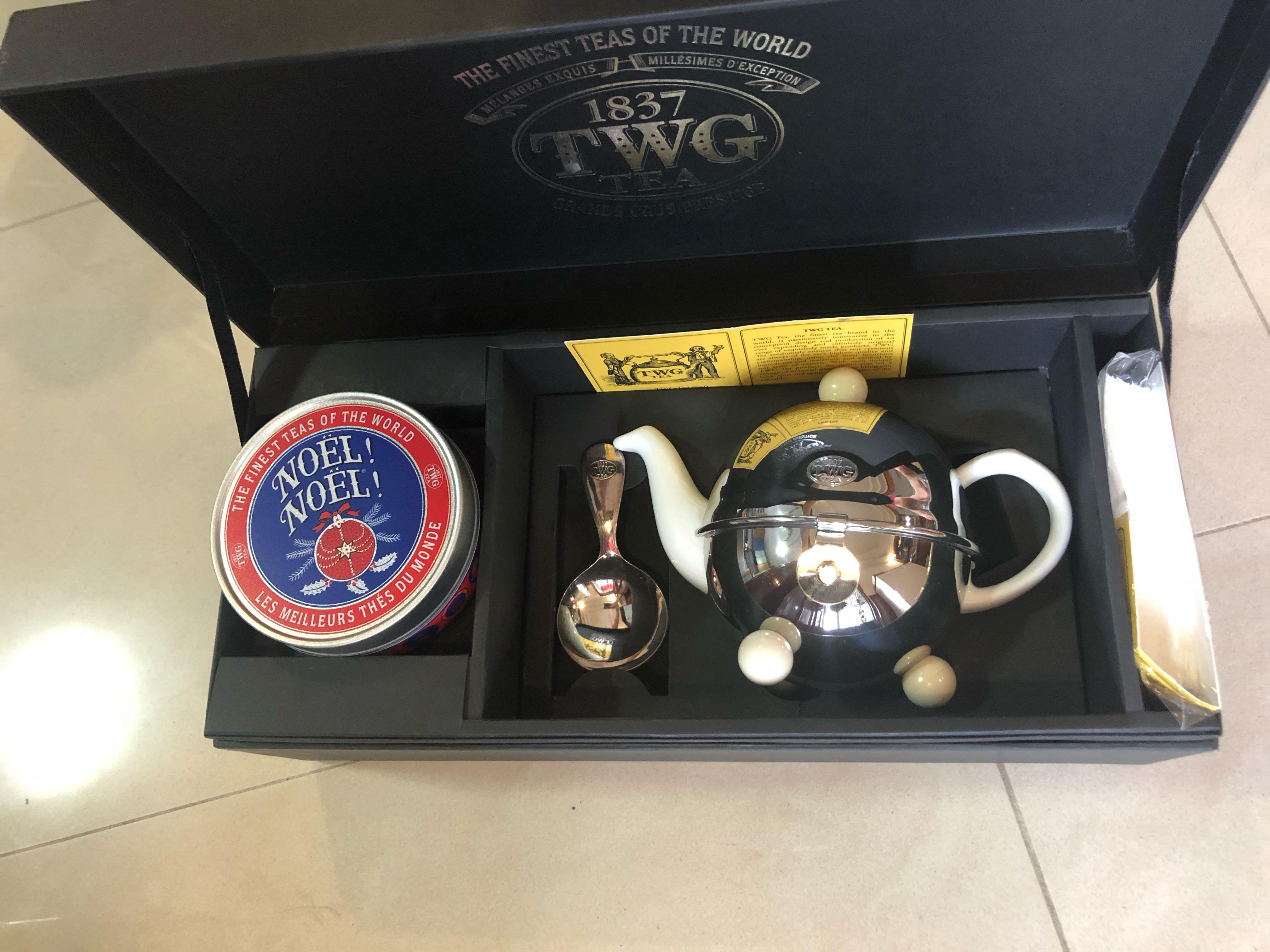 TWG Noel Tea with Design Teapot in White, Furniture & Home Living