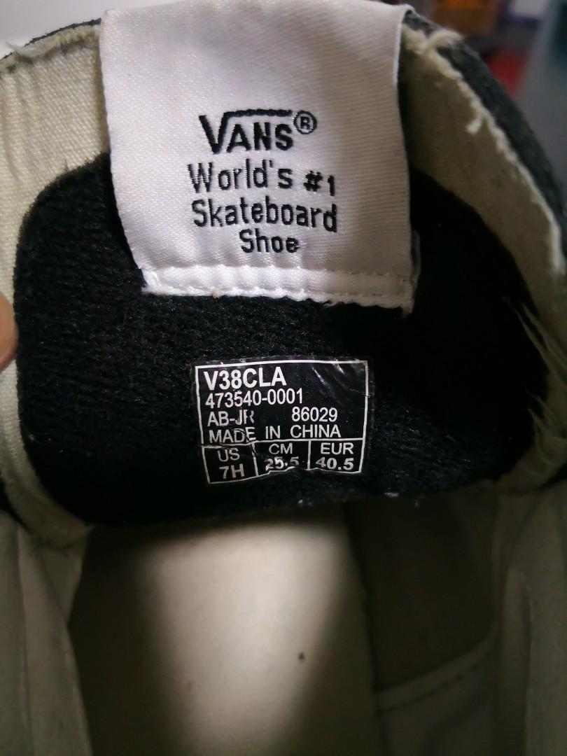 vans v38cla