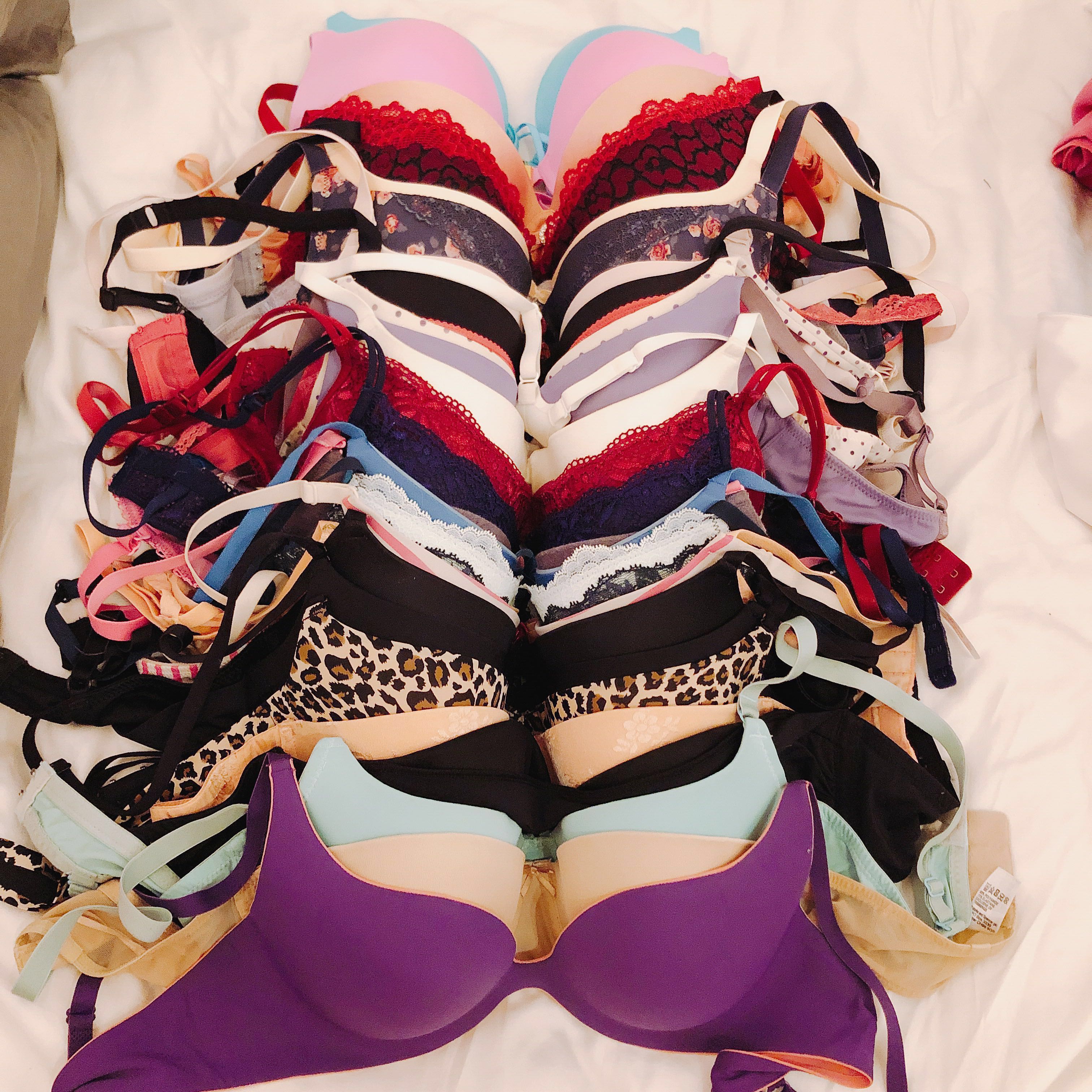 Victoria's Secret bra bundle 34B. 2 bras with - Depop