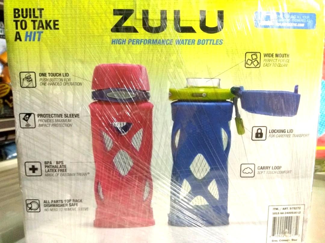 Zulu High Performance Water Bottles Sports Equipment Sports And Games Water Sports On Carousell 4219