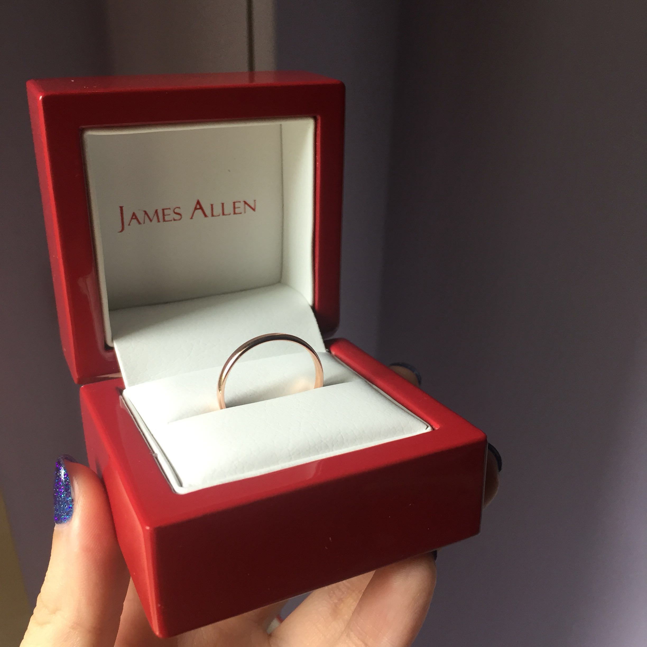 James allen rose gold wedding band discount