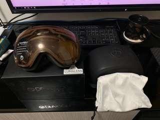 全新 dragon X1s ski Goggles, Black, Medium, Echo/Transitions Amber Lens