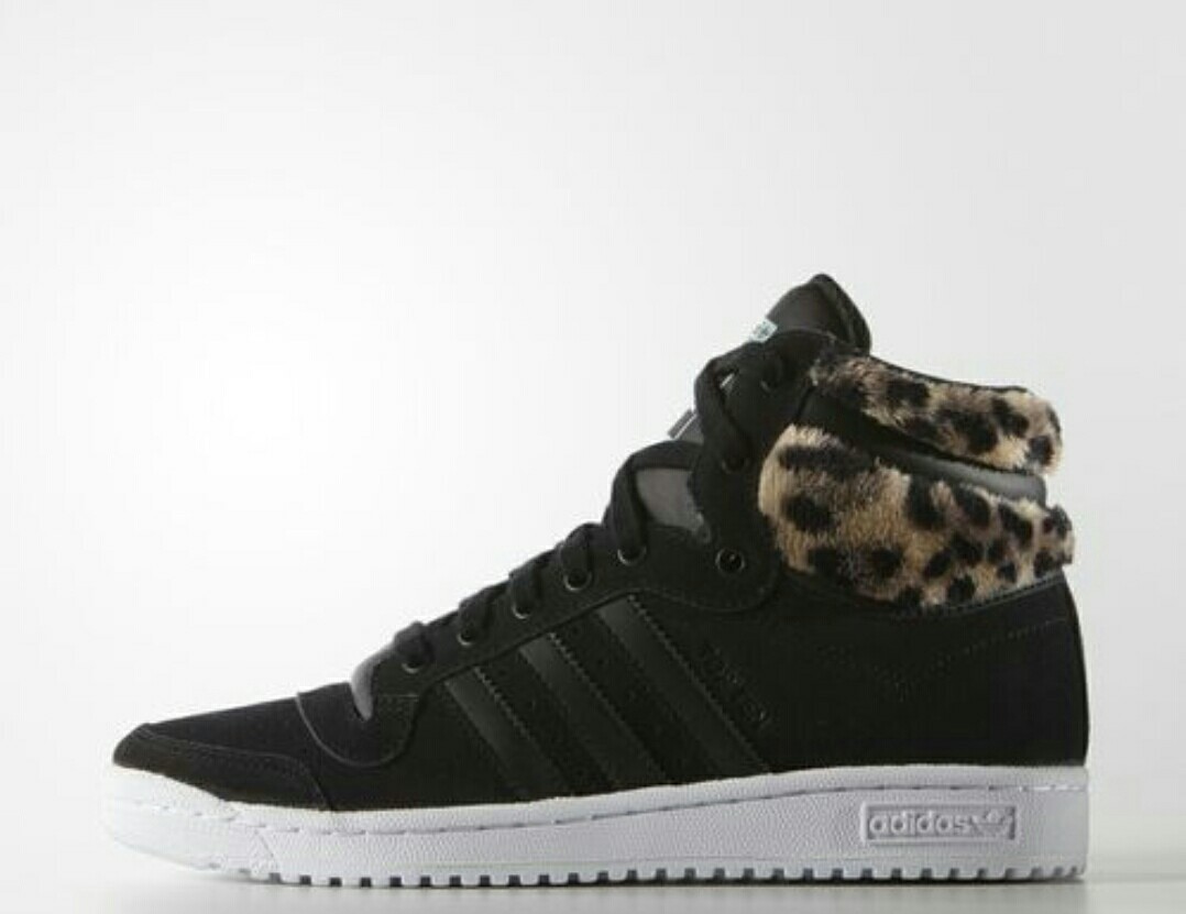 Adidas high sales tops with fur
