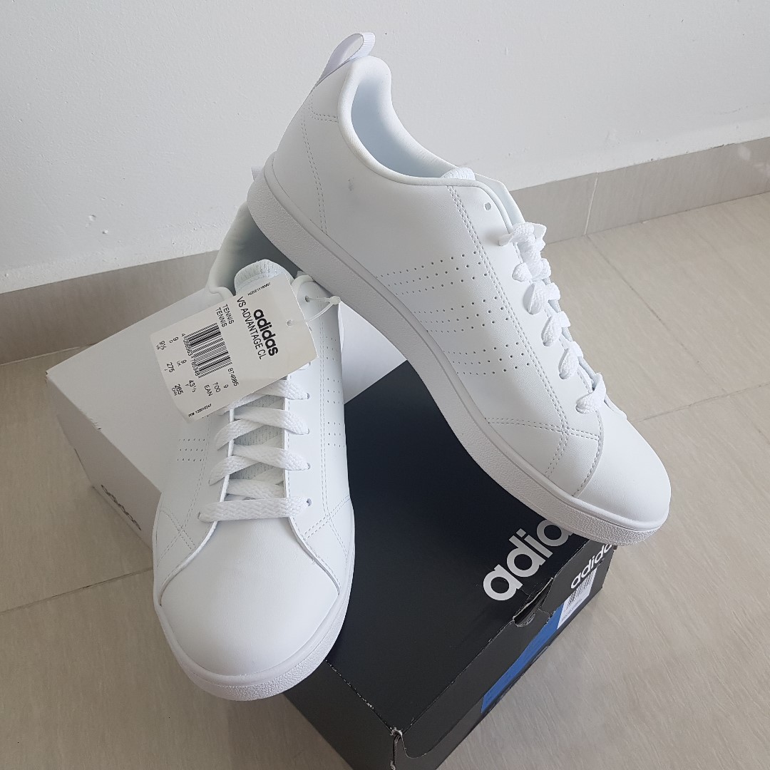 adidas vs advantage white sneakers