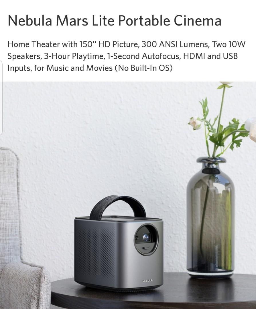 Anker Nebula Mars Lite battery powered 1280x720 portable projector
