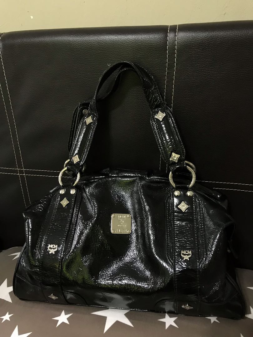 mcm patent leather bags