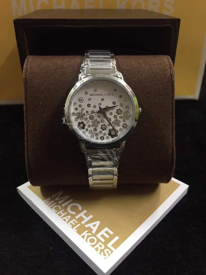 michael kors portia floral watch