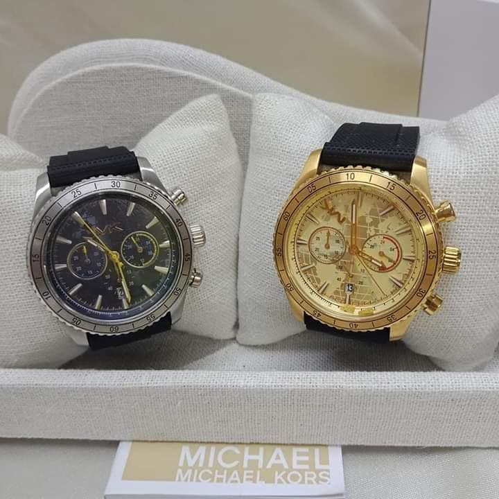 michael kors mens watch rubber band