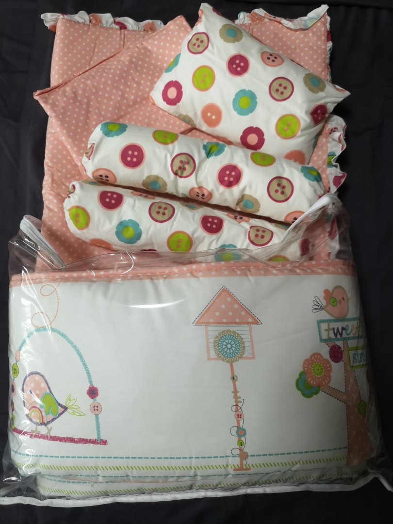 pink dumbo cot bedding