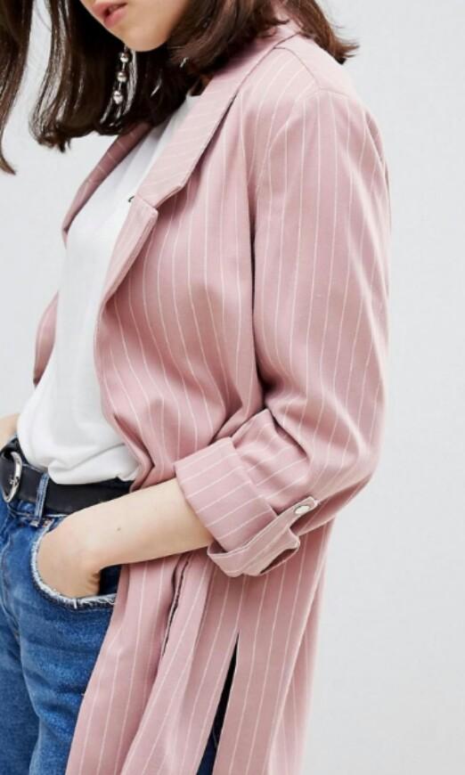 blazer pink stradivarius sz M