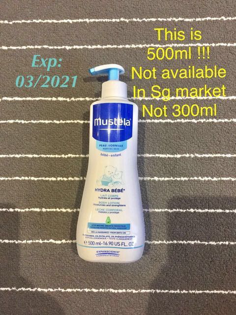 mustela body lotion 500ml