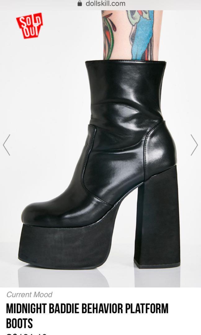 Midnight baddie behavior platform boots discount