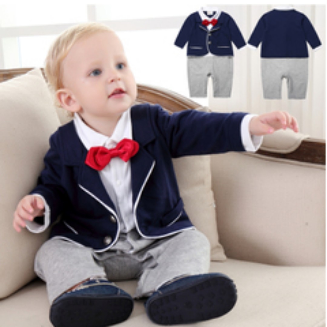 Brand New Baby Boy Tuxedo Full Suit Babies Kids Babies Kids Fashion On Carousell