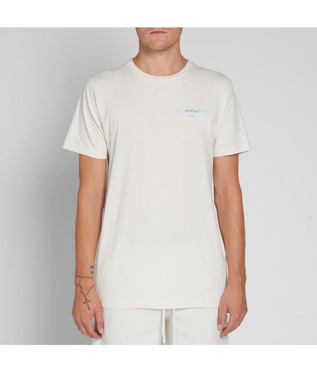 off white gradient slim tee