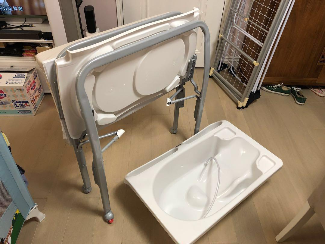 changing table over bathtub