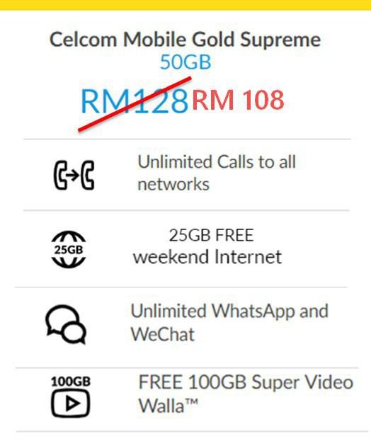 Celcom mobile gold store supreme free phone