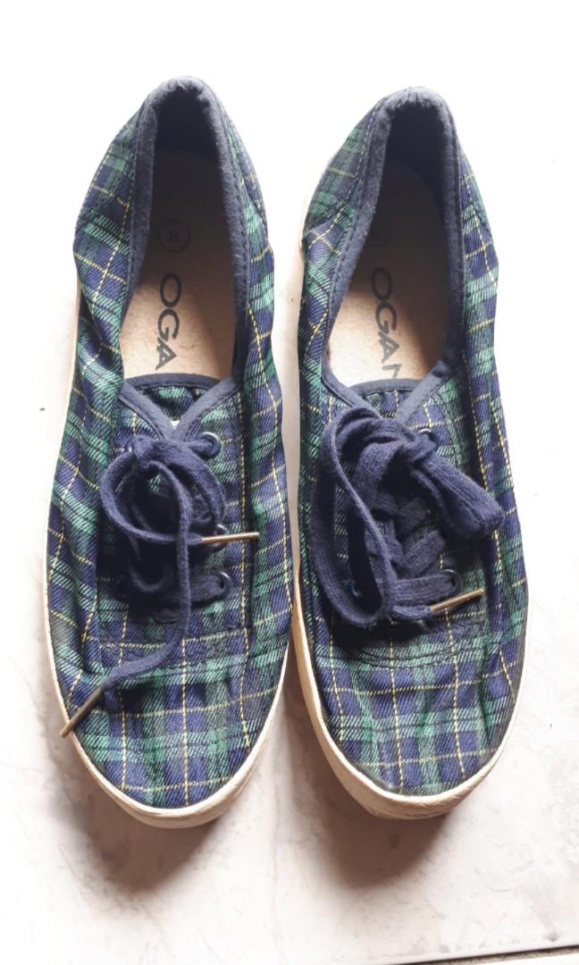 Checkered Vintage Sneakers By Ogan Fesyen Wanita Sepatu Di Carousell