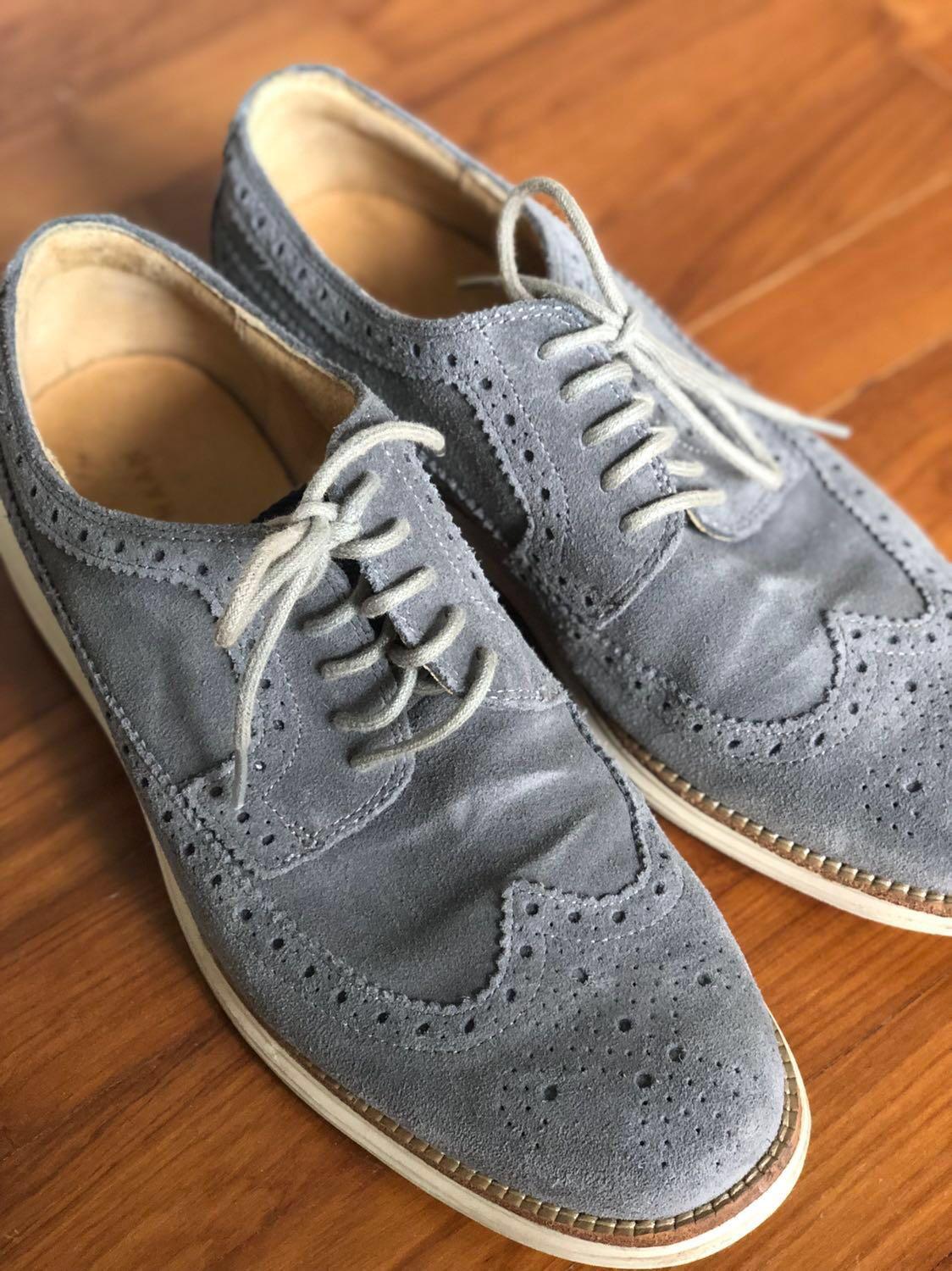 cole haan grey suede shoes