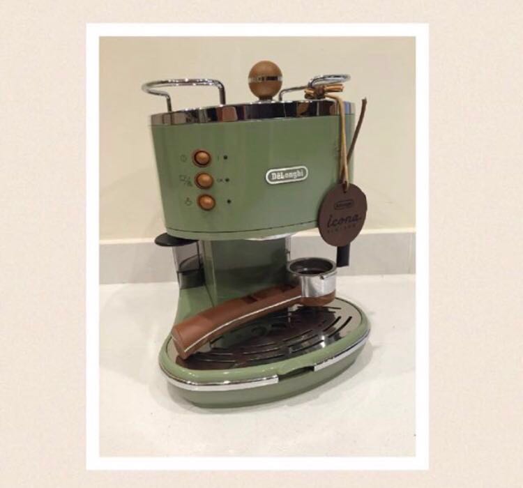 delonghi icona espresso coffee retro machine free milk mug