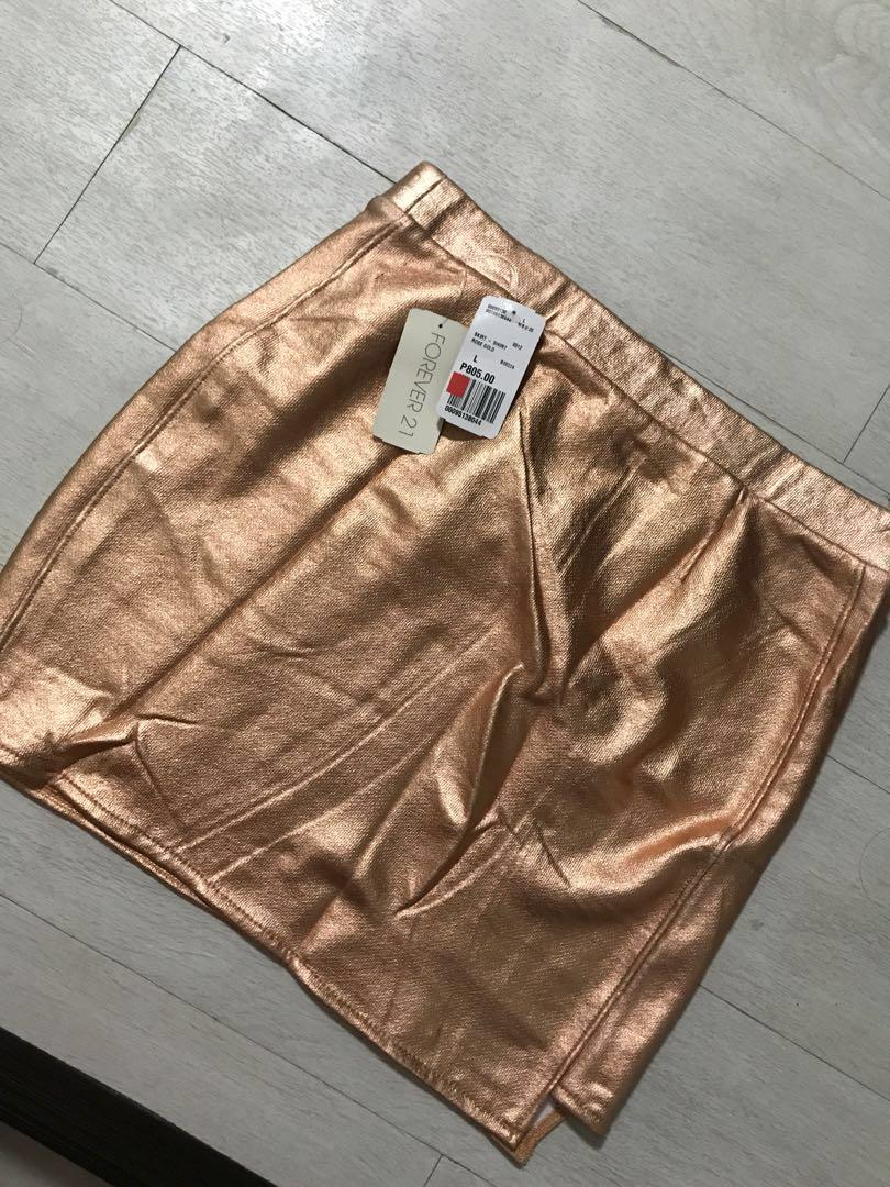 Gold skirt forever sales 21