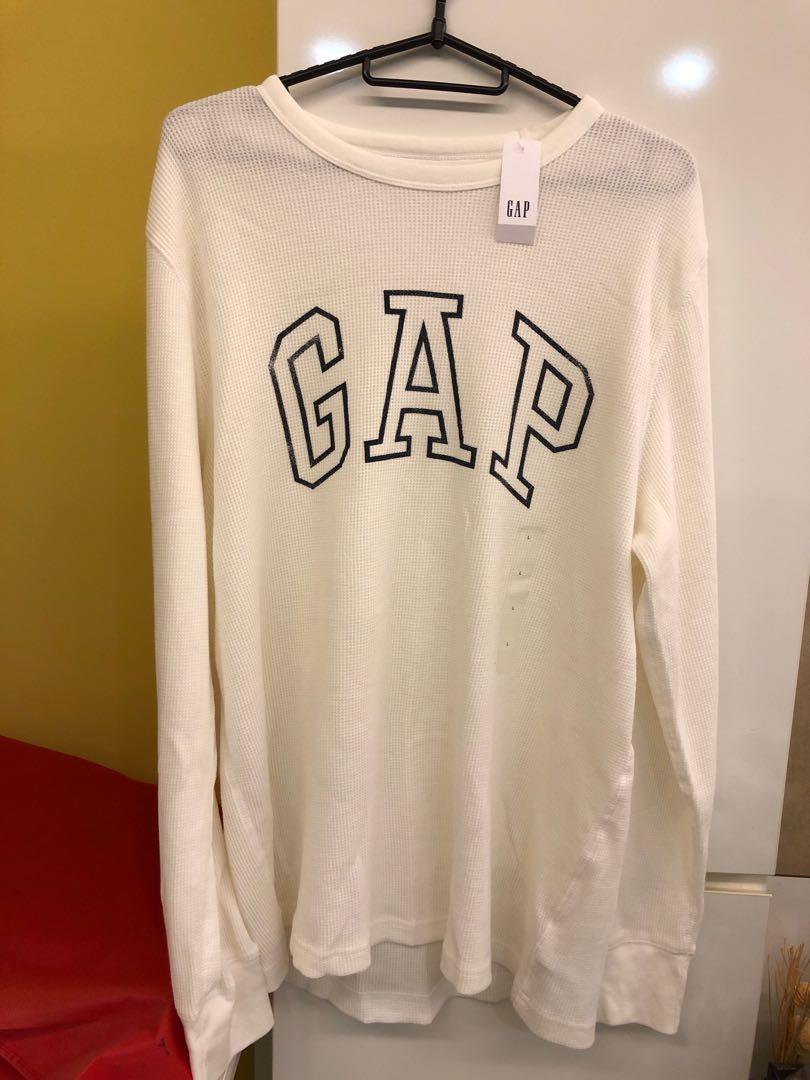 gap long sleeve white t shirt
