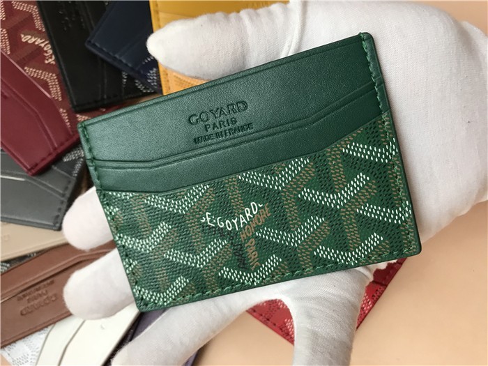 goyard wallet green