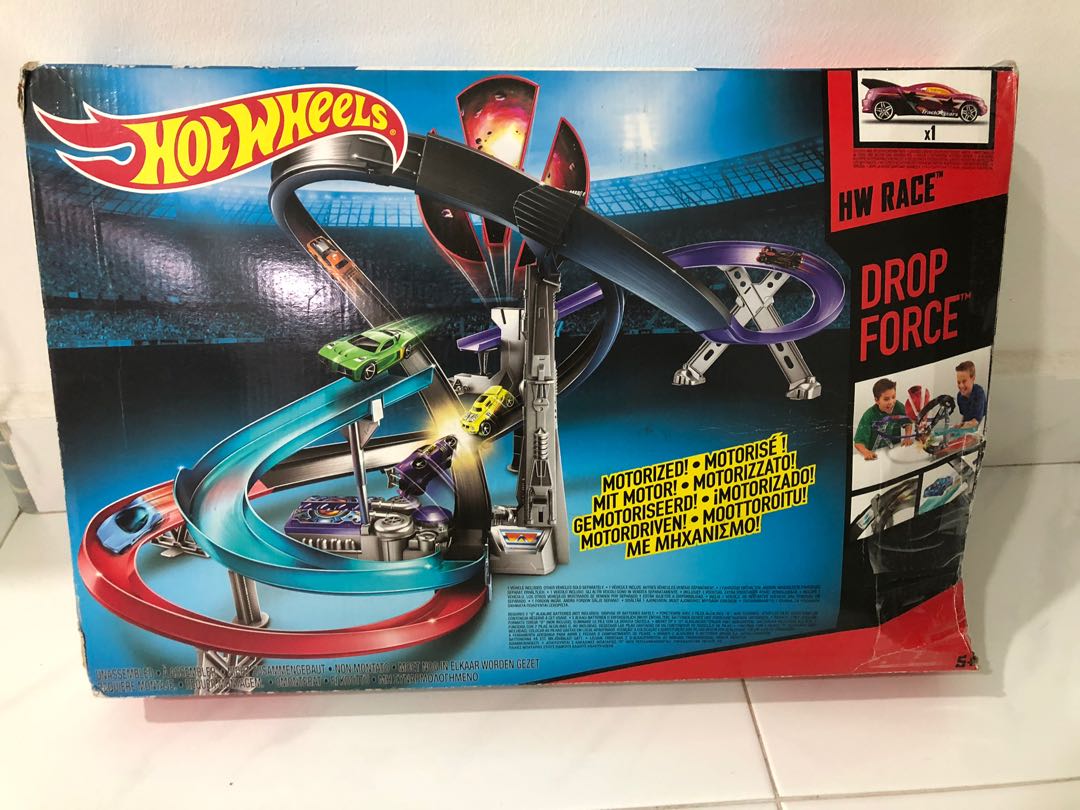 Hot wheels drop force clearance