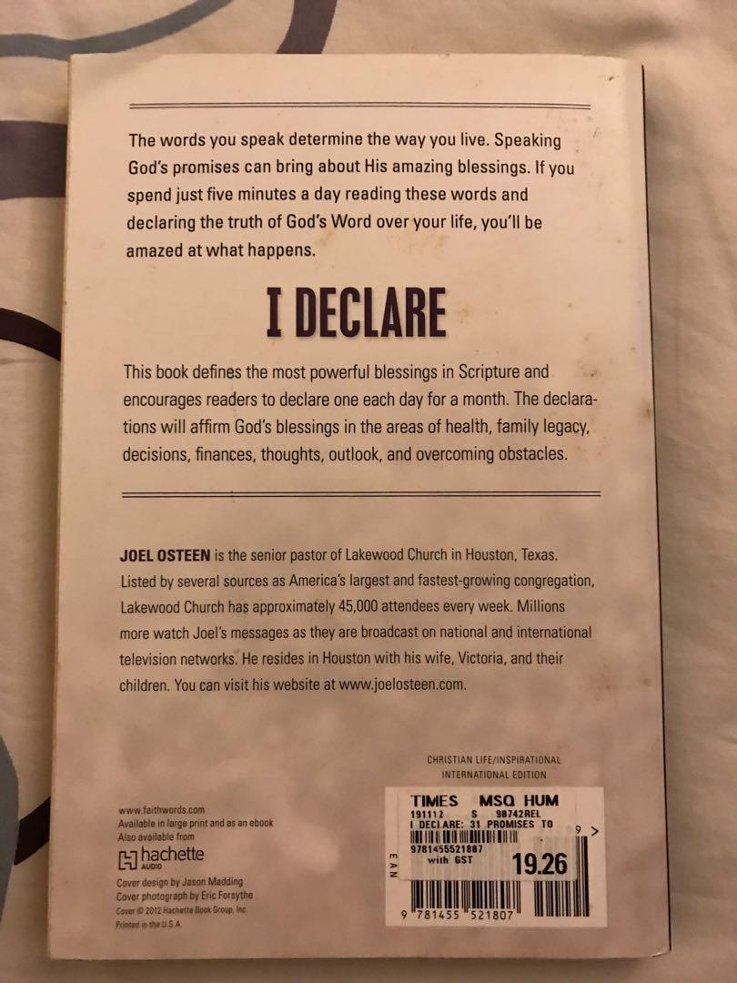 I Declare 31 Promises To Speak Over Your Life By Joel Osteen