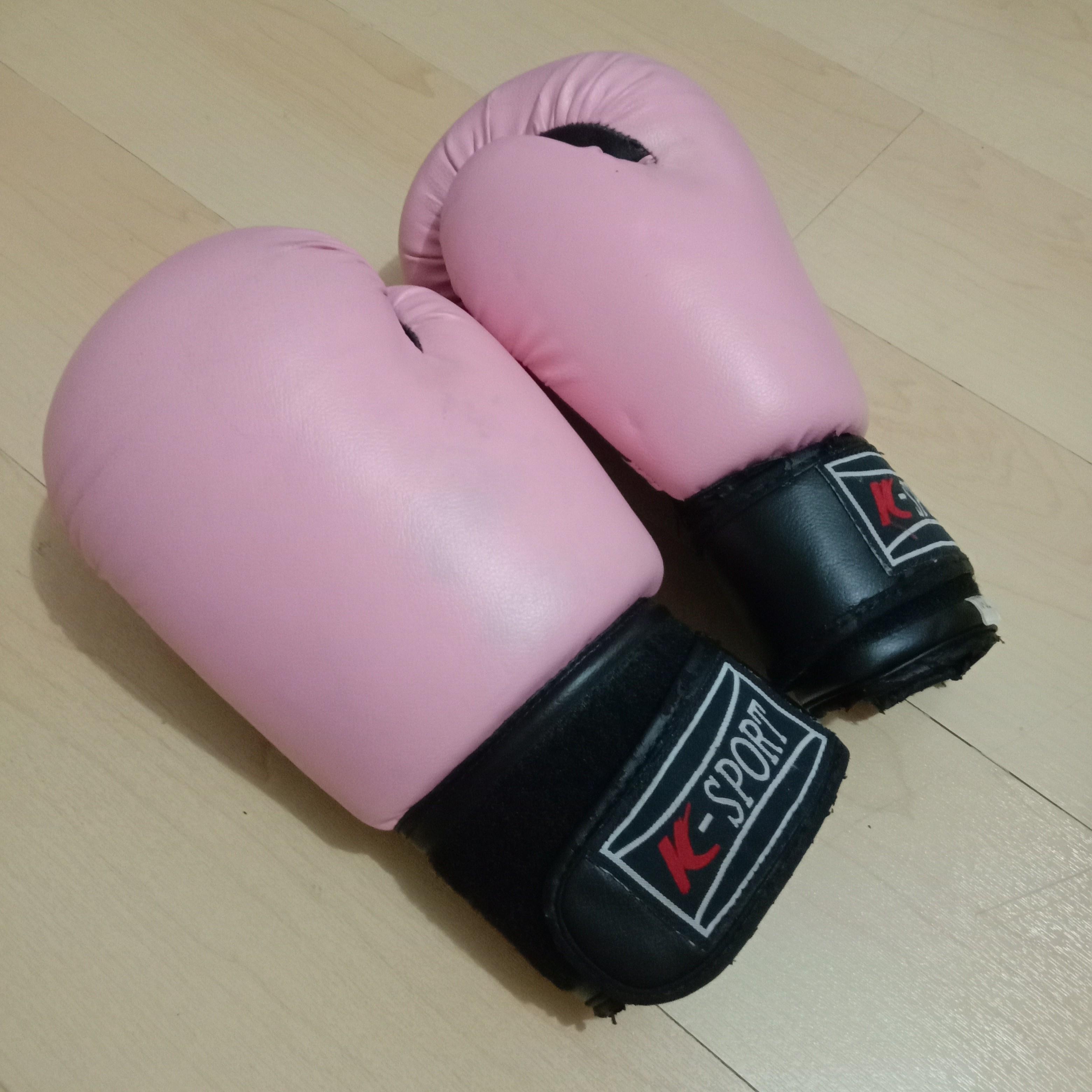 KSport Pink Boxing Gloves, Mens Fashion, Activewear on Carousell