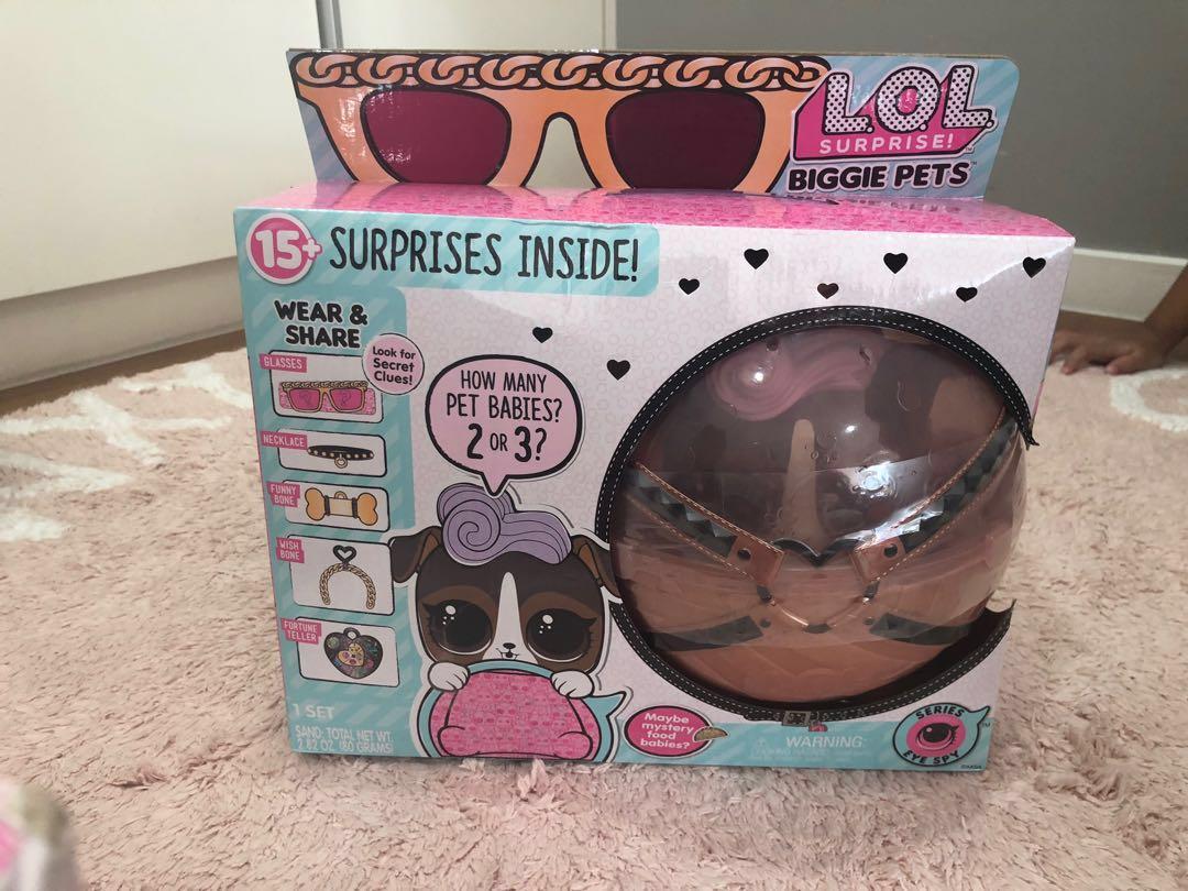 lol surprise biggie pets playset