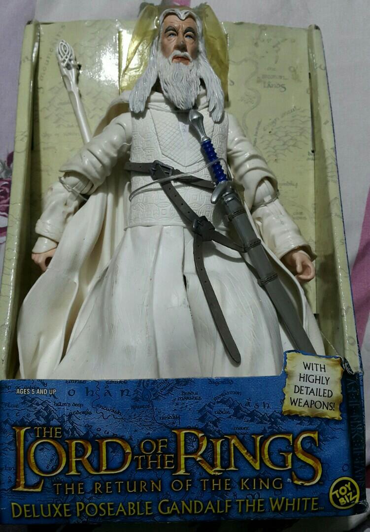 Details about   LOTR ROTK Deluxe Poseable Gandalf the White  11" Toybiz NEW 