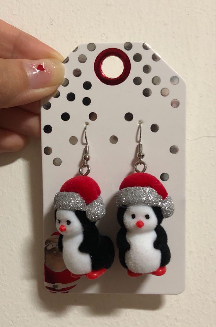 Louisa Christmas penguins earrings Women s Fashion Jewelry