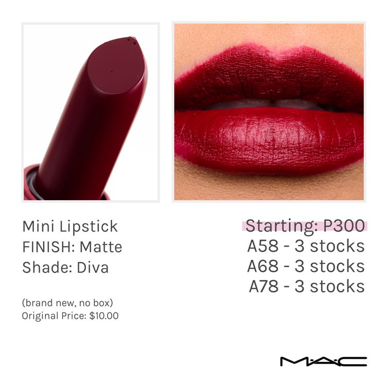 mac diva mini lipstick
