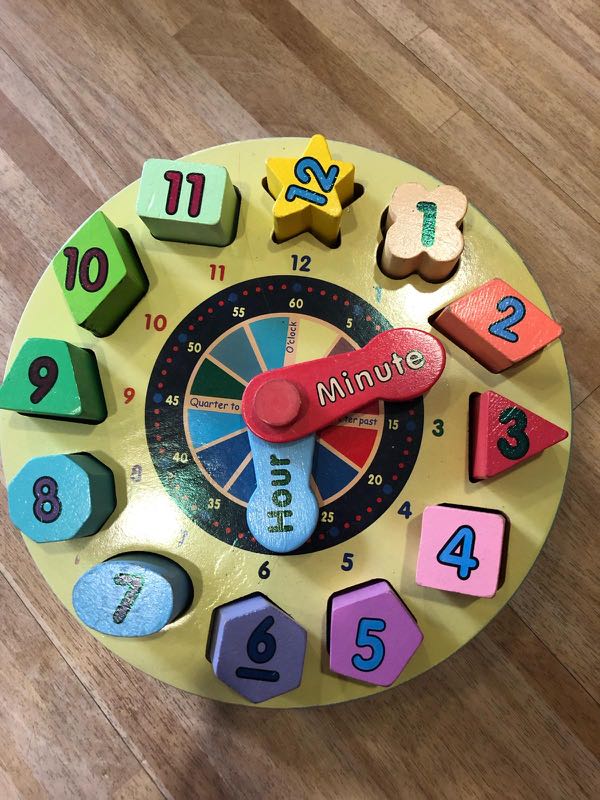 melissa doug clock