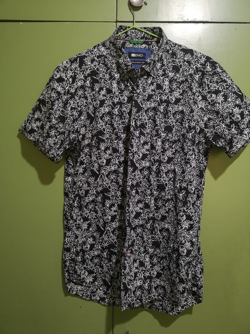 polo floral button down