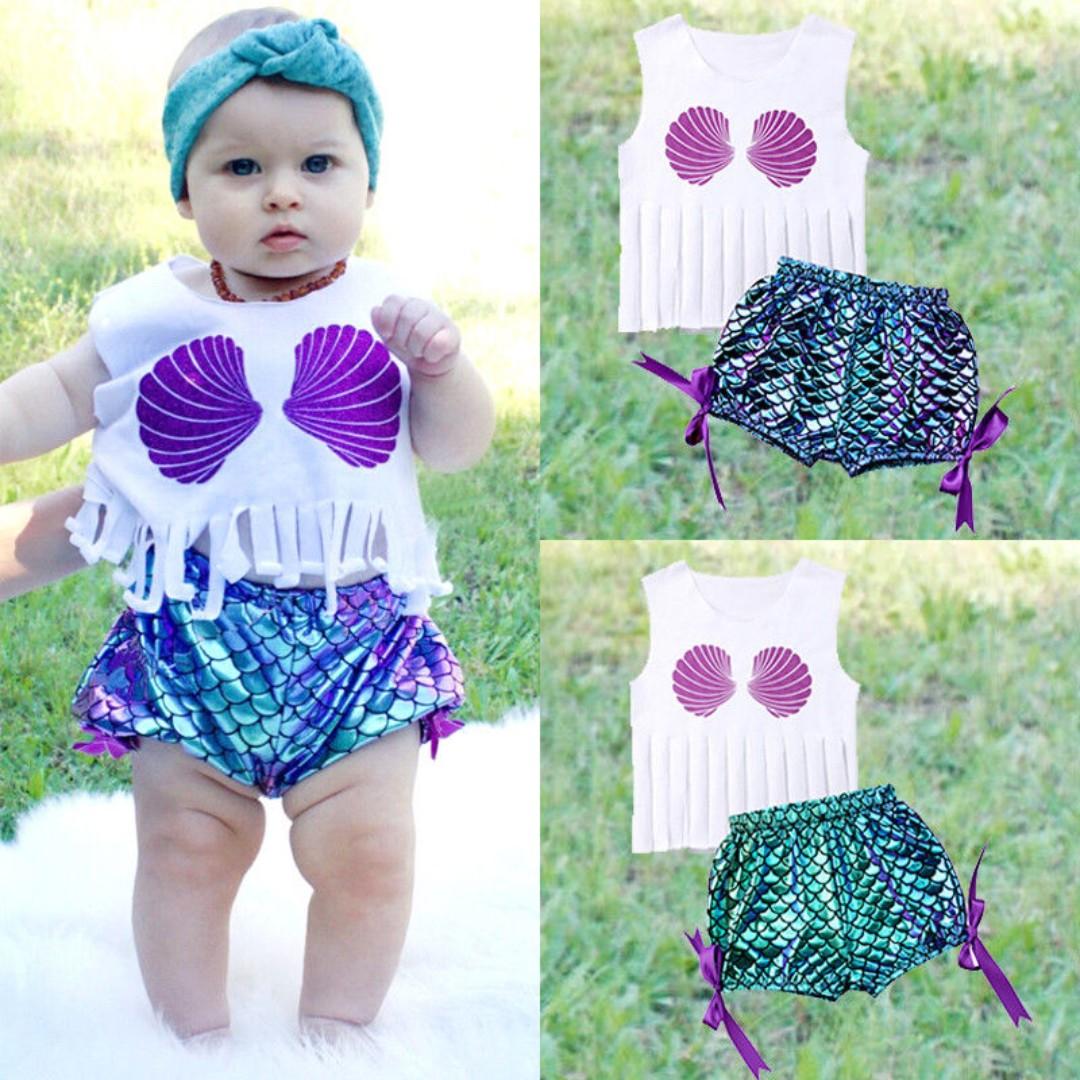 Mermaid top clothes girl