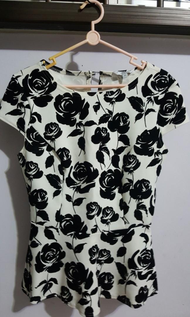 new look peplum top