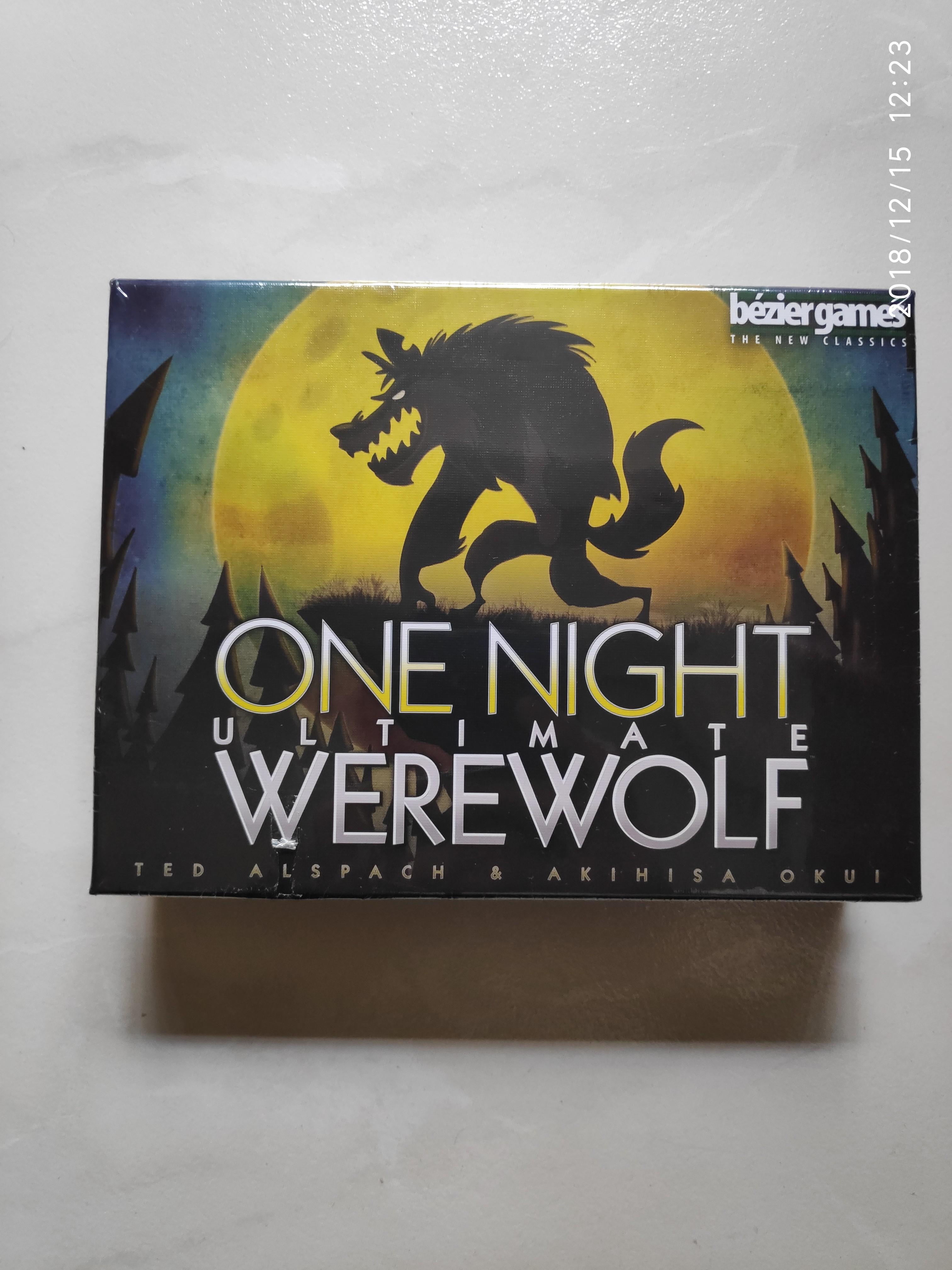 Board Game One Night Ultimate Werewolf Bezier Games 2018 Sealed Brand NEW!