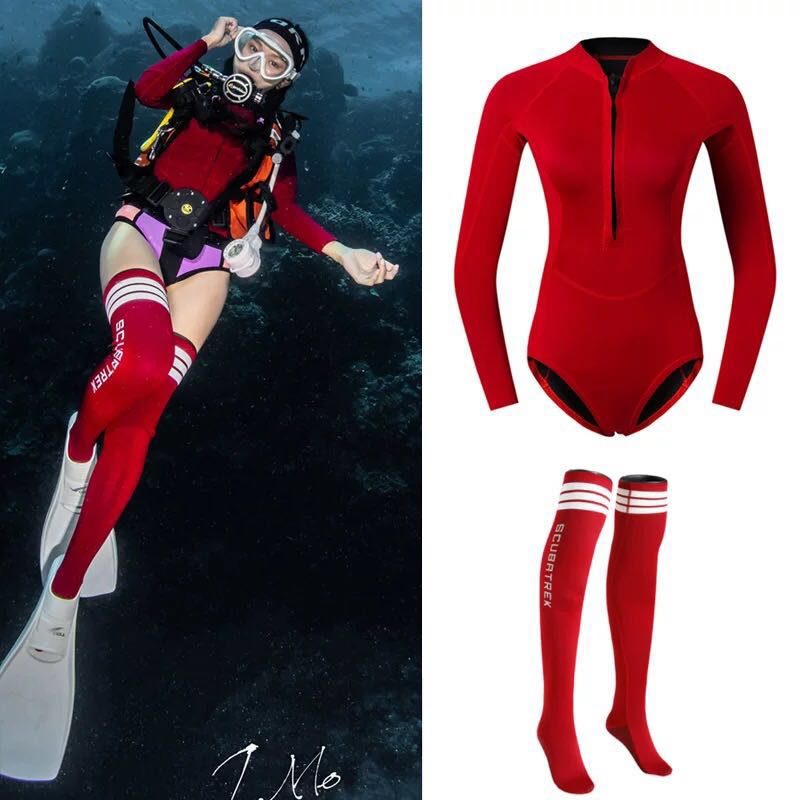 swimming costume with long sleeves