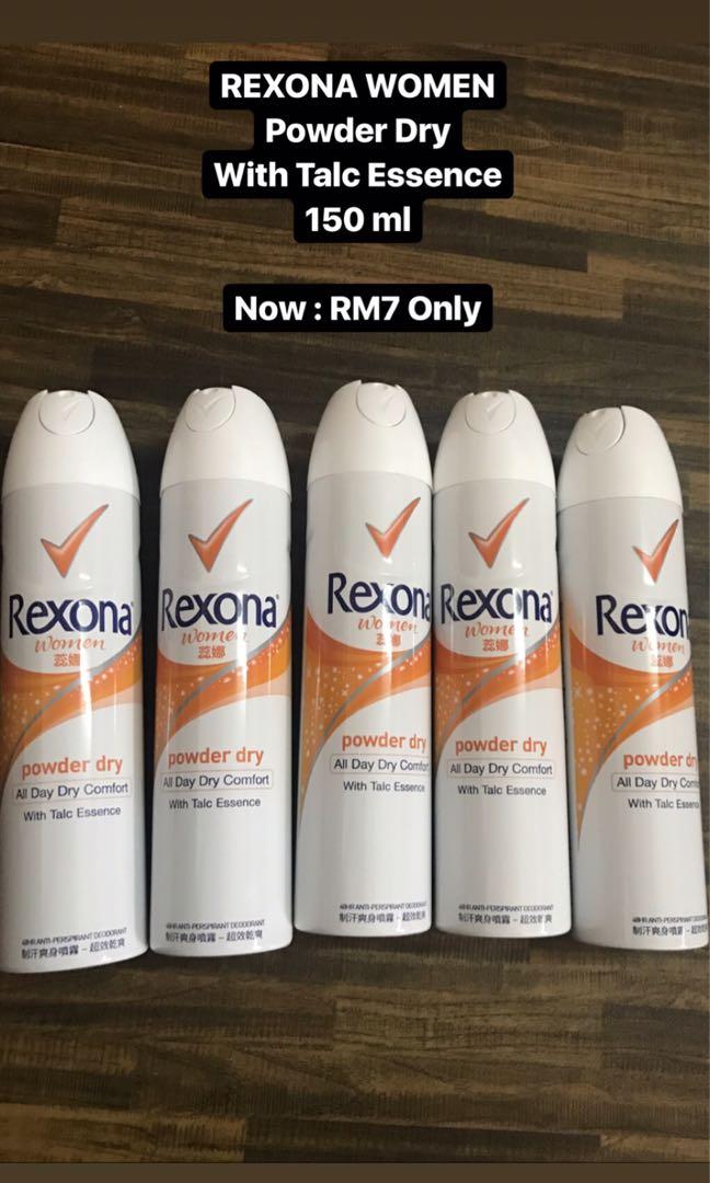 Rexona Women Powder Dry With Talc Essence 150 Ml Health Beauty Skin Bath Body On Carousell