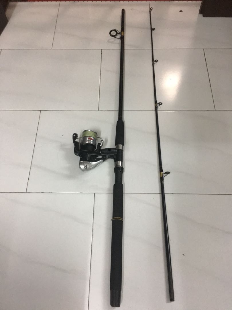 Used 7'ft Ofmer Fishing rod and Shimano FX4000 Reel, Sports Equipment,  Fishing on Carousell