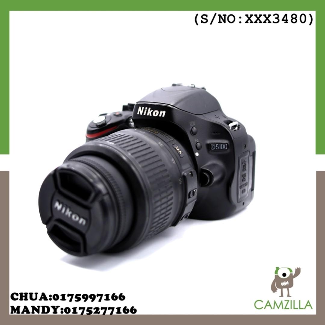 Used Nikon D5100 Body Sc 46k With Nikon Kit Lens Photography On Carousell