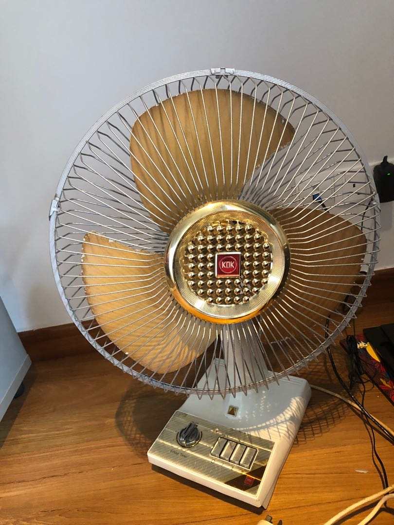 Vintage 1980s Kdk Table Fan