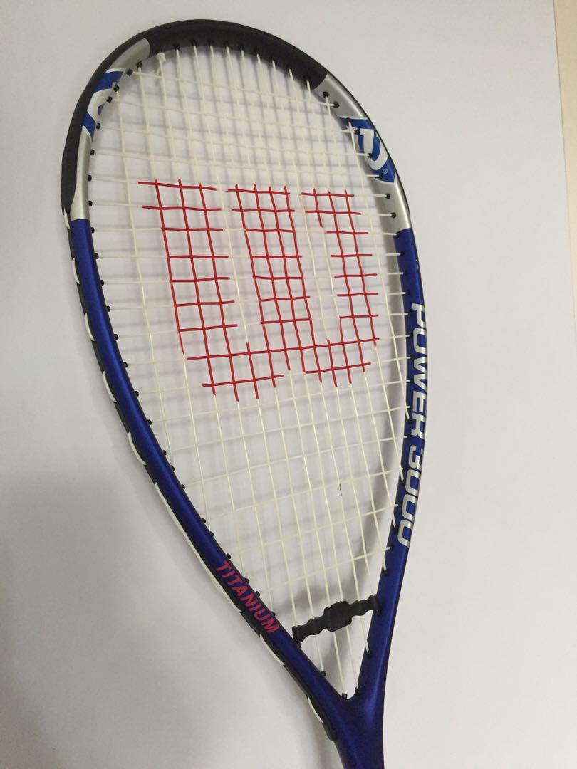 wilson titanium power squash racket