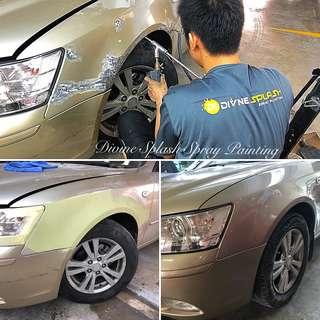 Car paint damages repair & respray