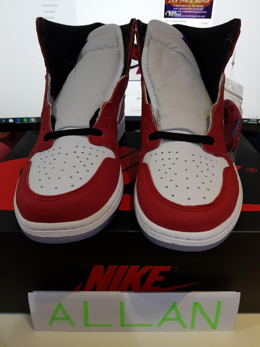 jordan 1 origin story size 12
