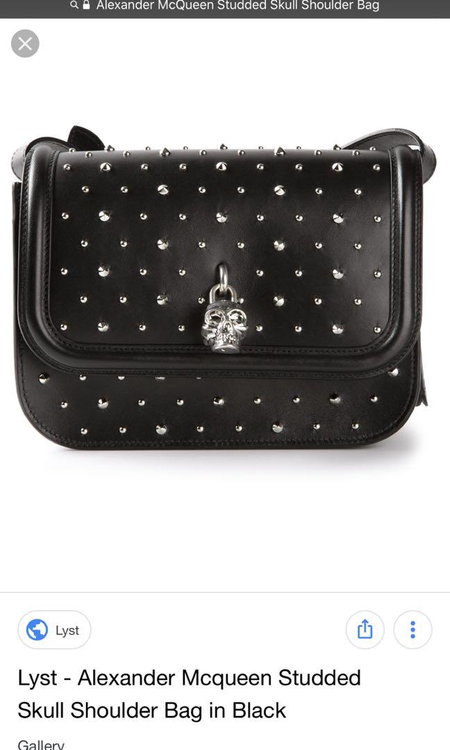 alexander mcqueen studded bag